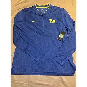 NWT NIKE DRI-FIT PITT PANTHERS HALF-ZIP OFFICIAL SIDELINE SZ XL